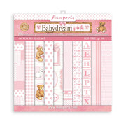 8 x 8in Paperpack STAMPERIA - Babydream Pink SBBS58